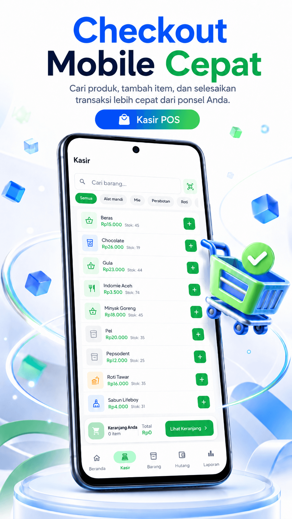 Kasir POS - TokoRapi: Kasir UMKM